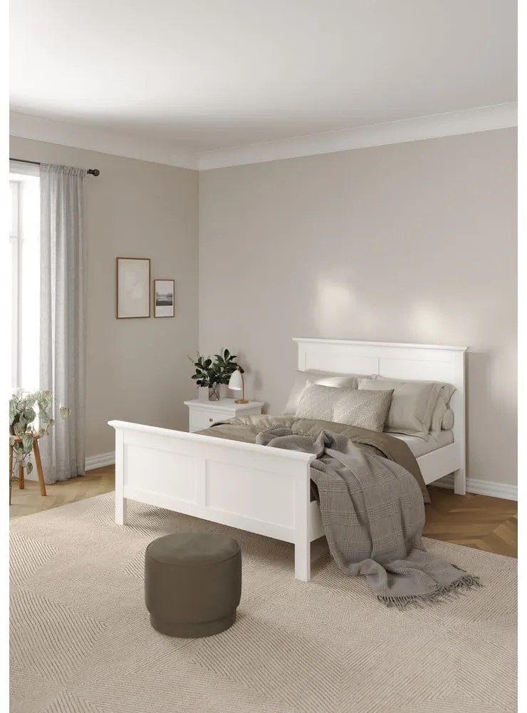 Бяло двойно легло 140x200 cm Paris – Tvilum