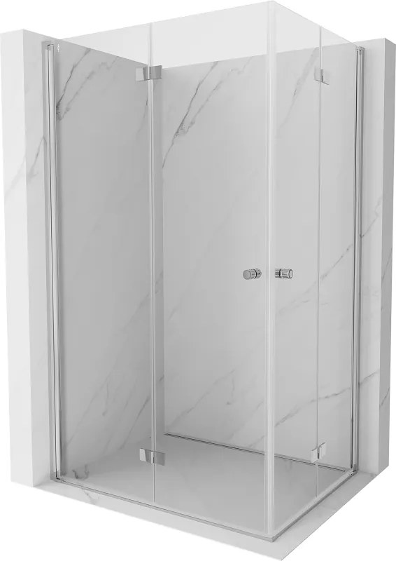 Mexen Mist-F Duo преграда за душ, сгъваема лява 100 x 80 см, прозрачен, хром - 8A6-100L-080P-01-00