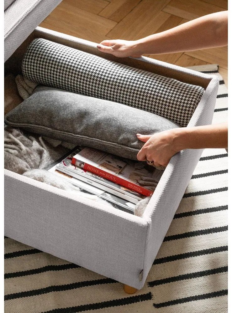 Светлосива табуретка Simon – Miuform