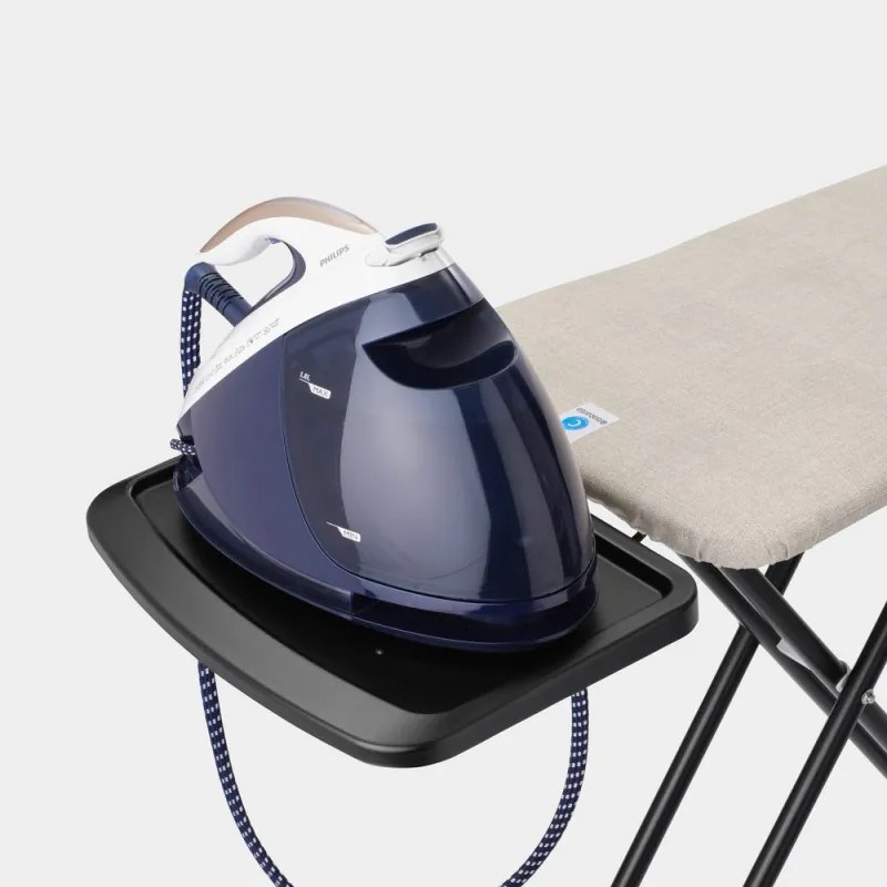 Маса за гладене Brabantia C 1008896, 124x45 см, 7 позиции за регулиране, Поставка за парогенератор, Светлосив