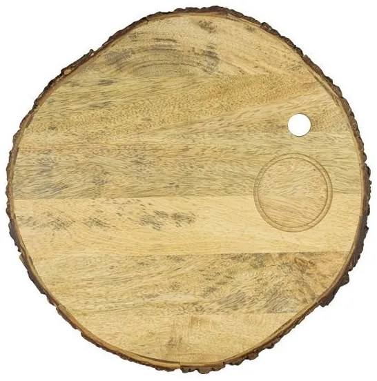 Horecano - Дървена дъска за презентация кръгла ORGANIC ф32xh2см ALAS-(SWRS-130621-B5М) (mango wood)