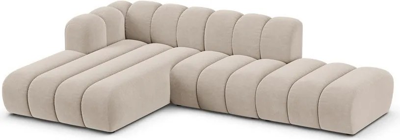 Бежов ъглов диван (ляв ъгъл) Lupine – Micadoni Home