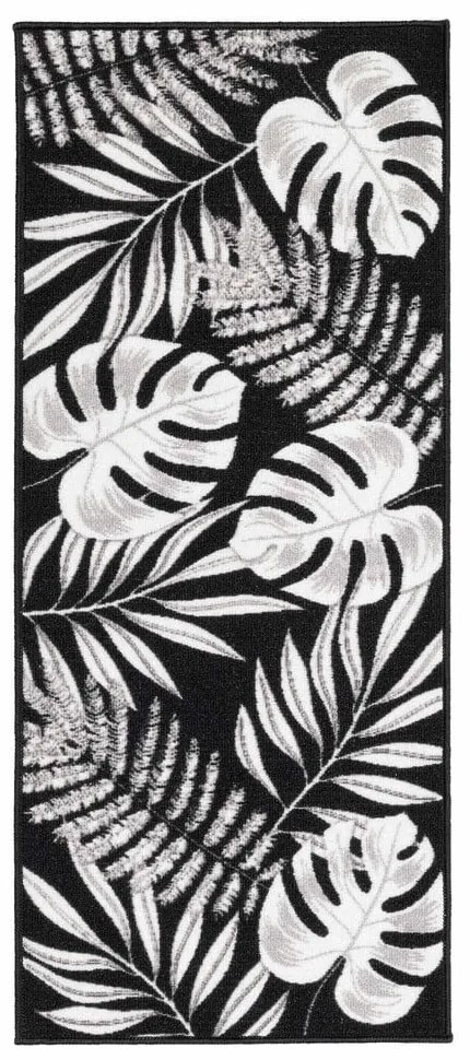 Черна пътека подходяща за пране 50x120 cm Amber – douceur d'intérieur