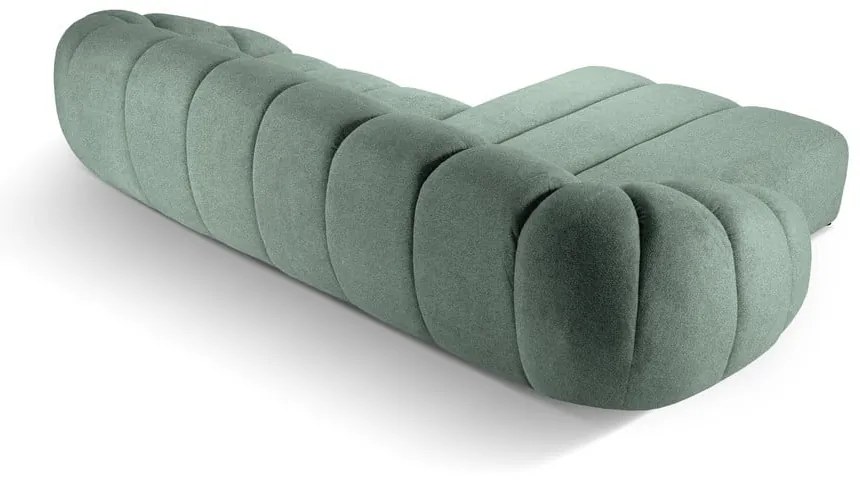 Светлозелен ъглов диван (ляв ъгъл) Diana – Micadoni