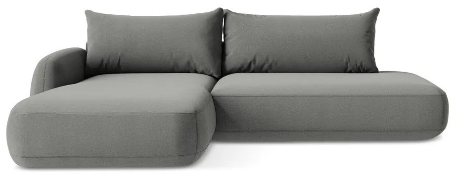 Сив сгъваем ъглов диван (ляв ъгъл) Hale – Makamii