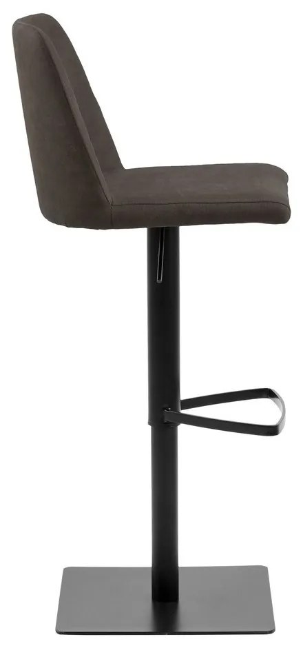 Антрацитен бар стол с регулируема височина (височина на седалката 78,5 cm) Avanja – Actona