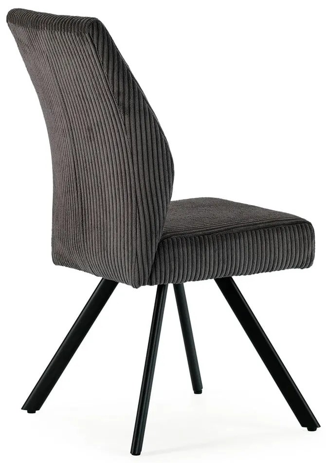 Тъмносиви велурени трапезни столове в комплект 2 бр. Anibal – Marckeric
