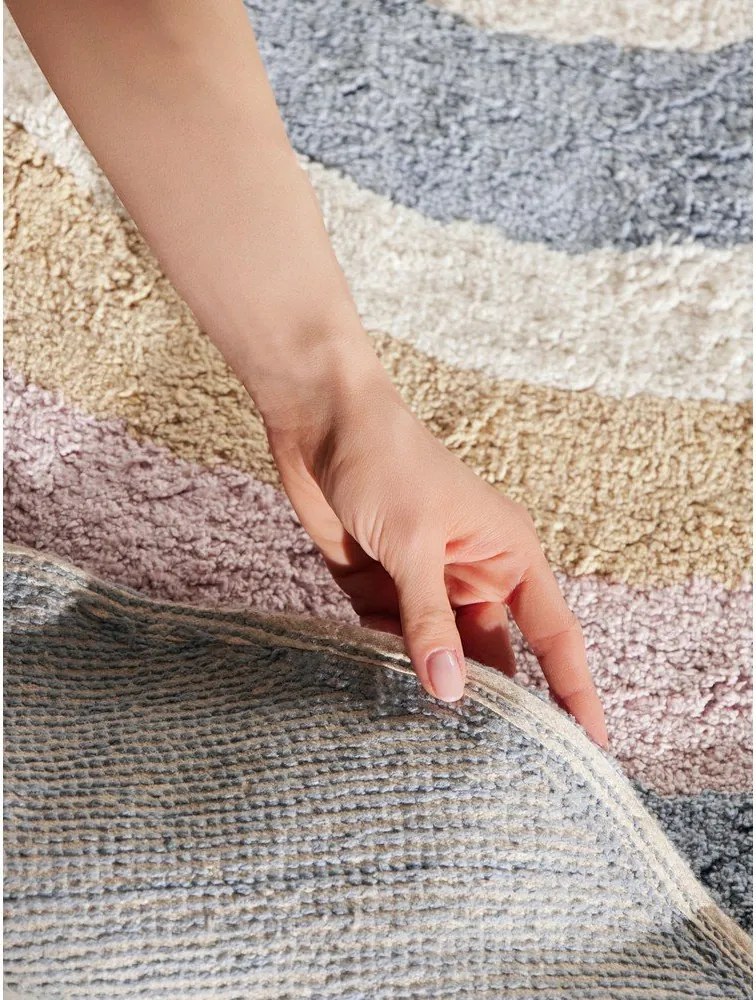 Кремав памучен детски килим подходящ за пране/ръчно изработен 140x200 cm Snuggle Nappi – Hanse Home
