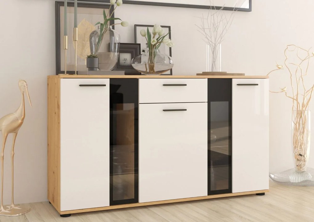 Бюфет Arlington-Пурпурно отворено-Бяло