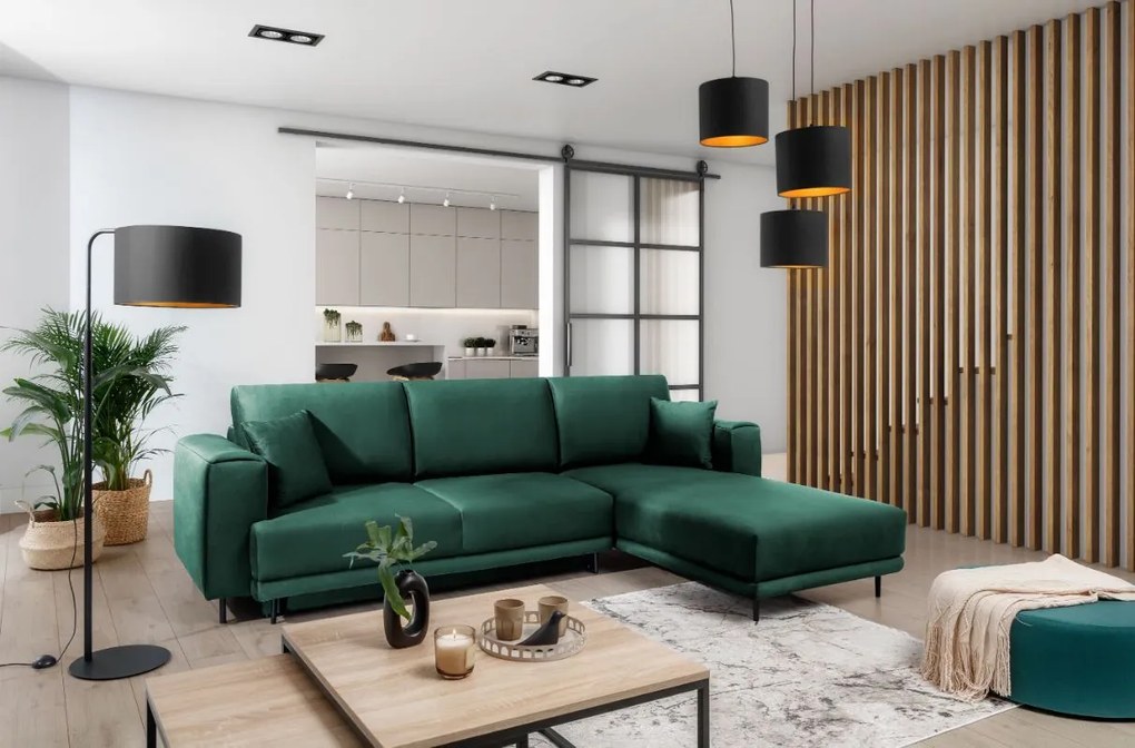 Ъглов диван Kante-Prasino-Right