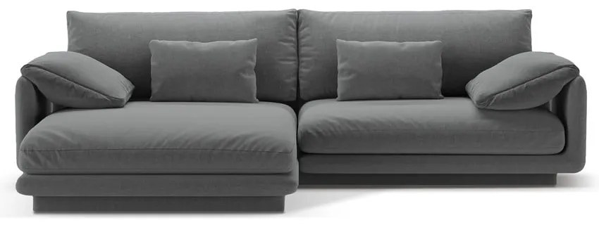 Тъмносив ъглов диван (ляв ъгъл) Torino – Micadoni Home