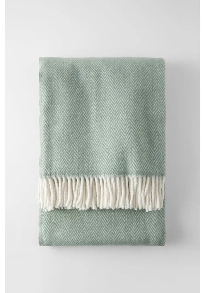 Светлозелено каре със съдържание на памук , 140 x 180 cm Skyline - Euromant