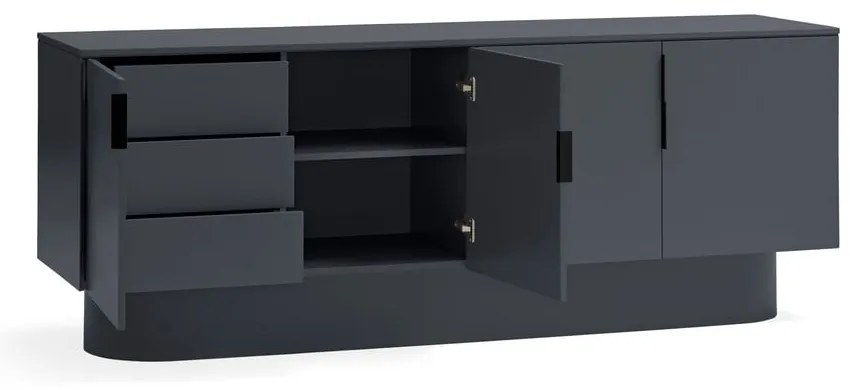 Антрацитен скрин 200x77,5 cm Totem - Teulat