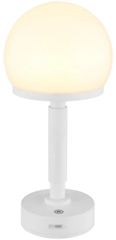 Globo 21034W - LED Акумулаторна настолна сензорна лампа HAKU LED/2,5W/5V 2800K бял