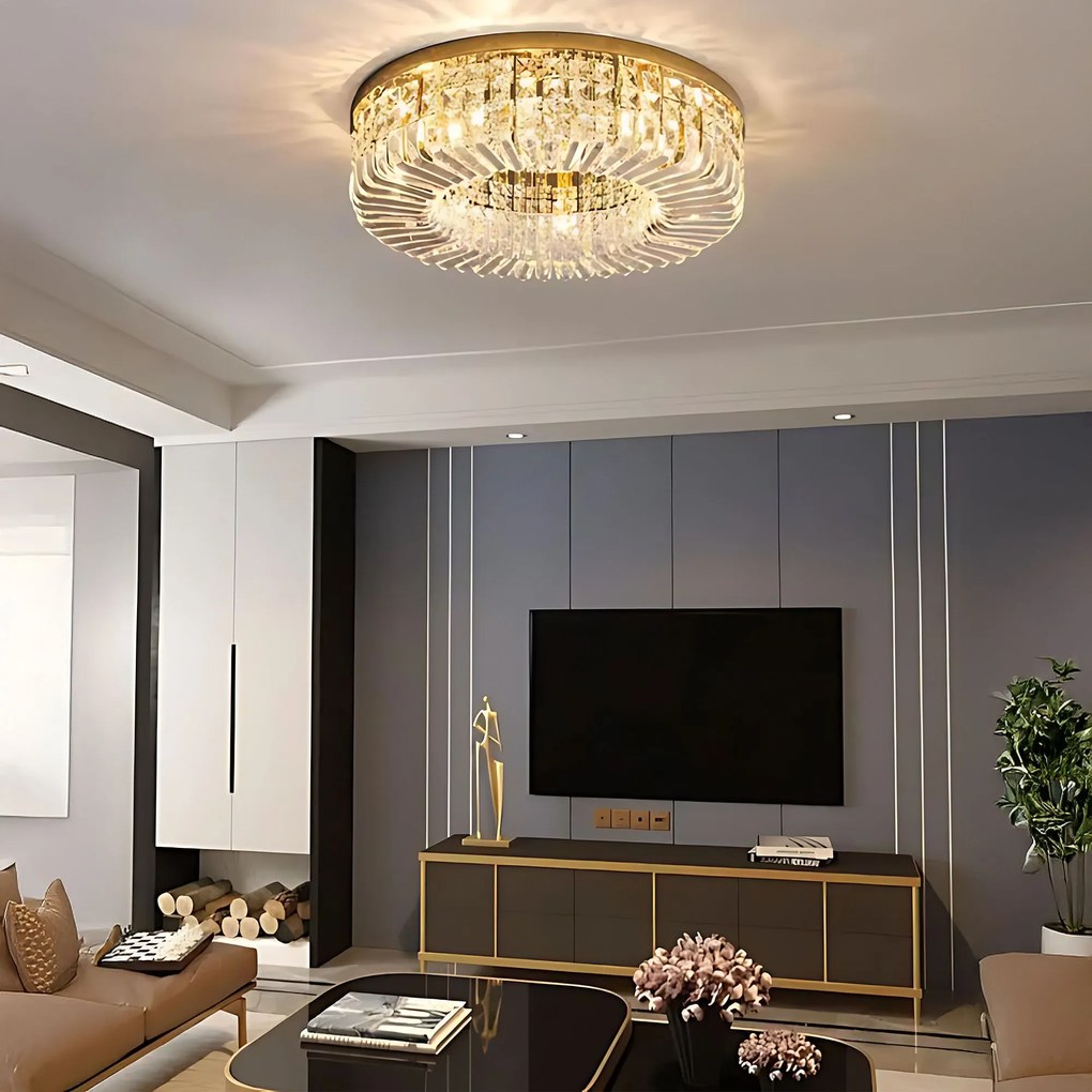 Лампа APP1729-8C 60 cm Gold