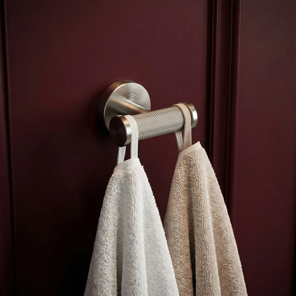 Двойна закачалка 6612 Modern Brush Nickel