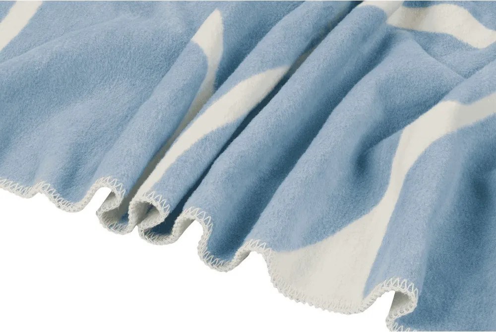 Синьо /кремаво одеяло 150x200 cm Felu – noo.ma
