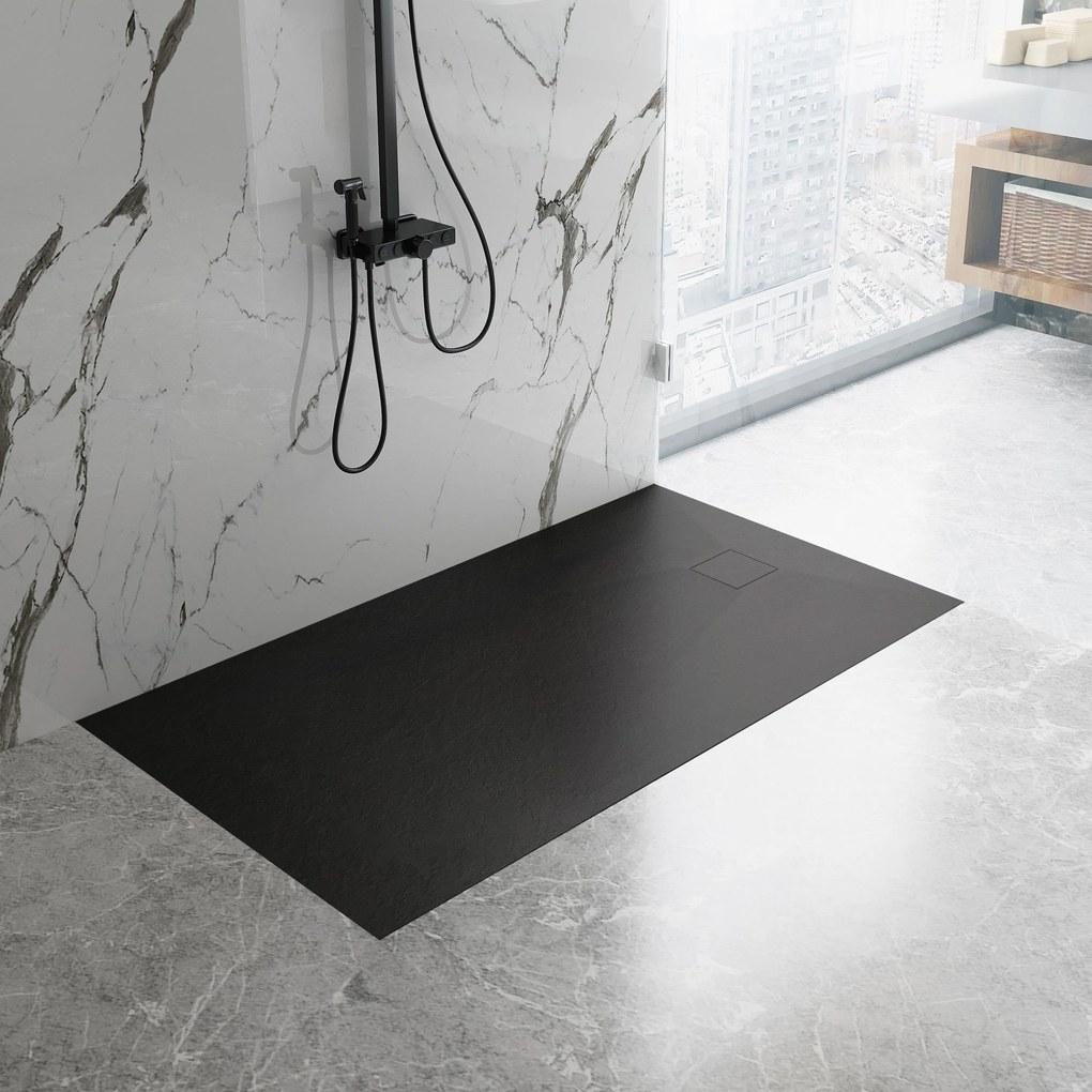 Корито за душ кабина Magnum Black 100x80