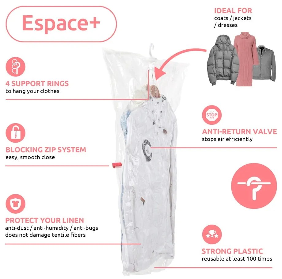 Вакуумни торбички в комплект от 2 броя Espace M – Compactor