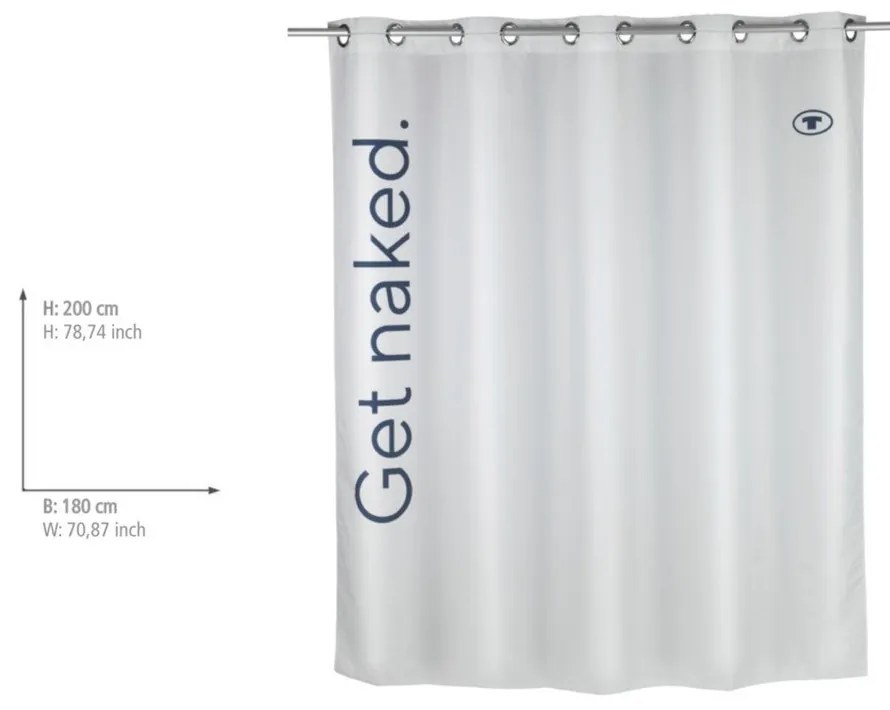 Завеса за душ 180x200 cm Tom Tailor Get Naked – Wenko