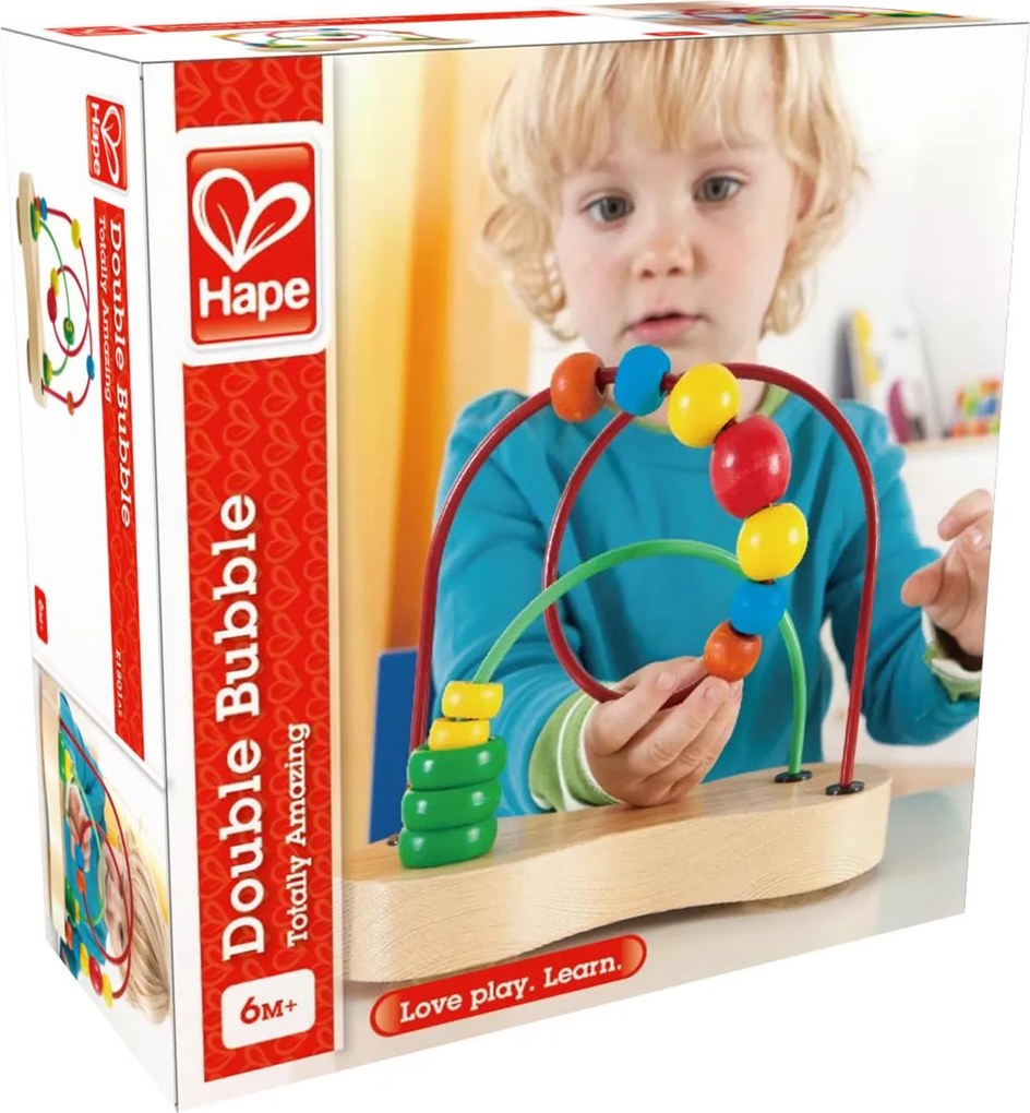 Hape - Броеница с дървена основа малка