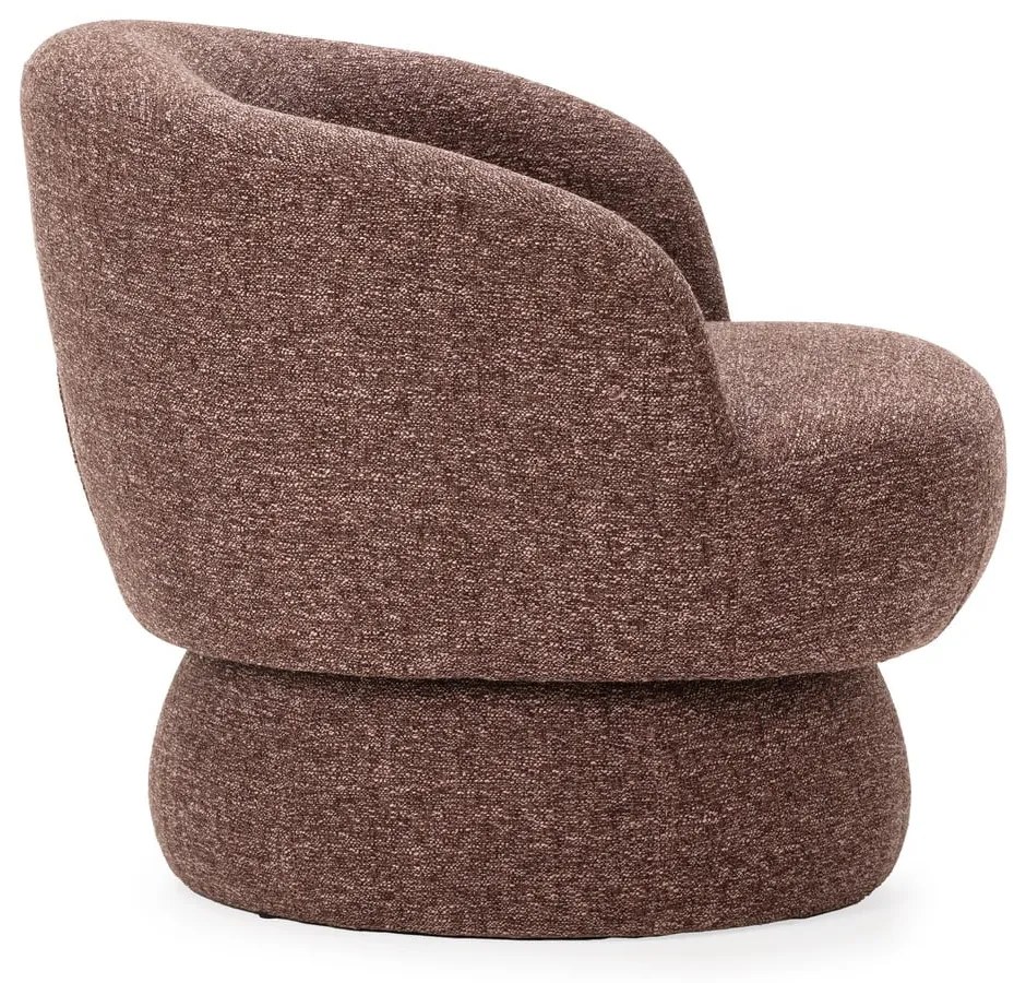 Лилаво/кафяво въртящо се кресло Dali – MOME