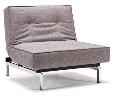 Сив сгъваем фотьойл с метална основа Innovation Splitback Mixed Dance Grey