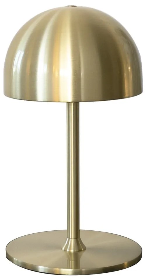 LED настолна лампа с дистанционно управление в месингов цвят с метален абажур (височина 22 cm) Tim – Sirius