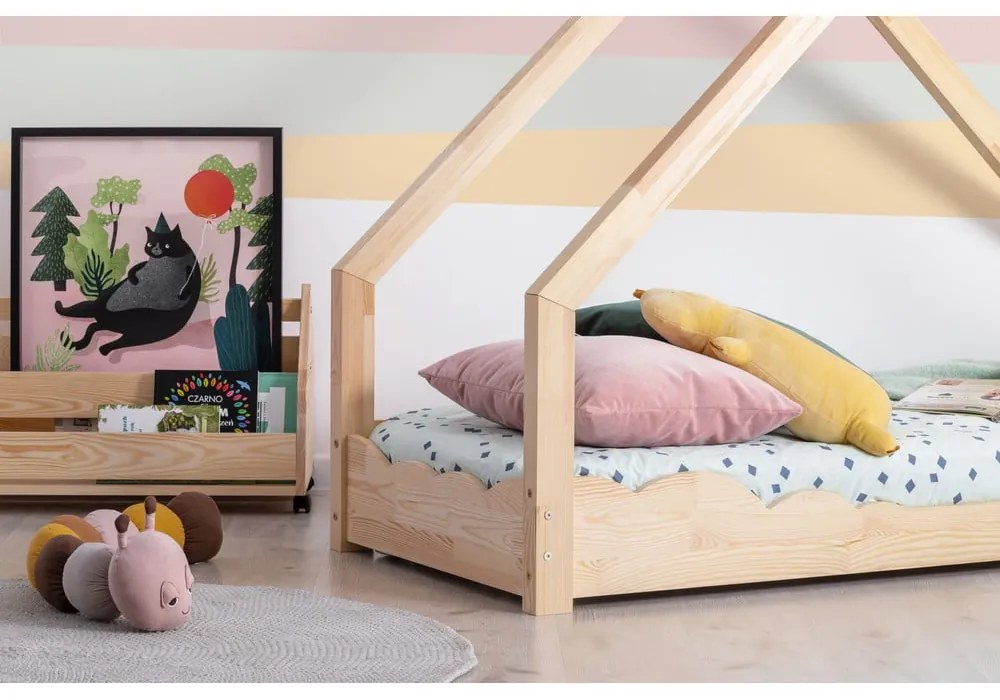 Детско легло от борова дървесина Luna Drom, 90 x 200 cm - Adeko