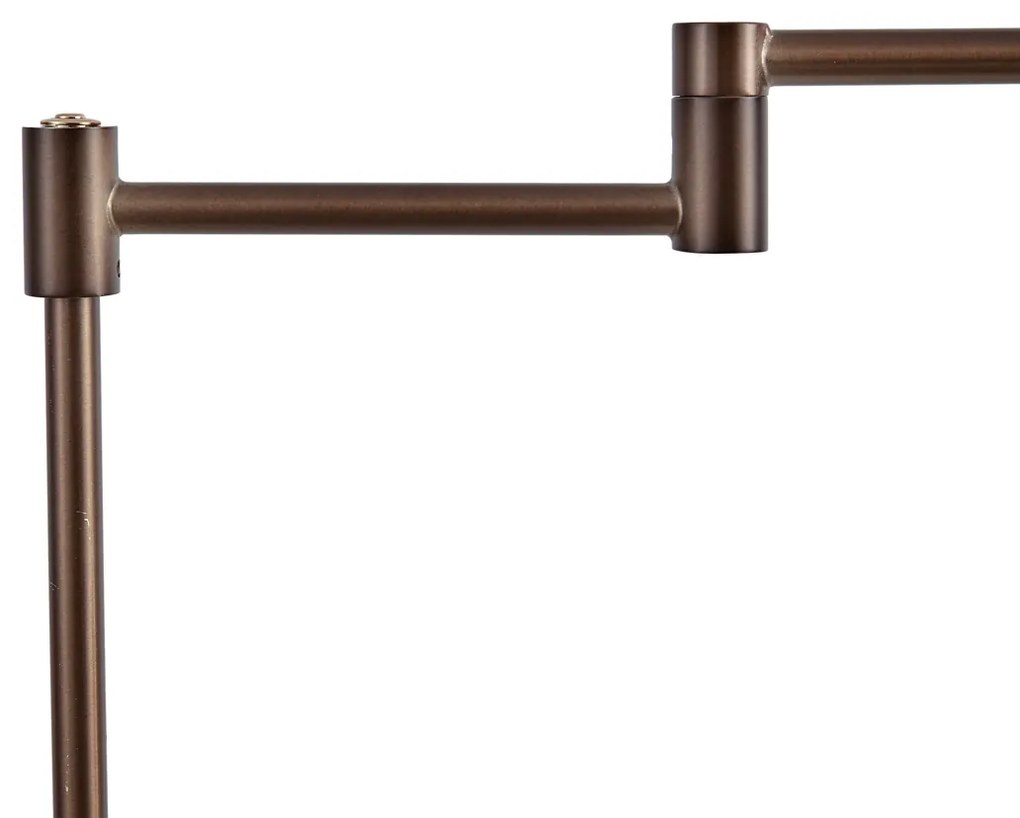 Дизайнерска подова лампа тъмен бронз с LED и димер с докосване - Notia