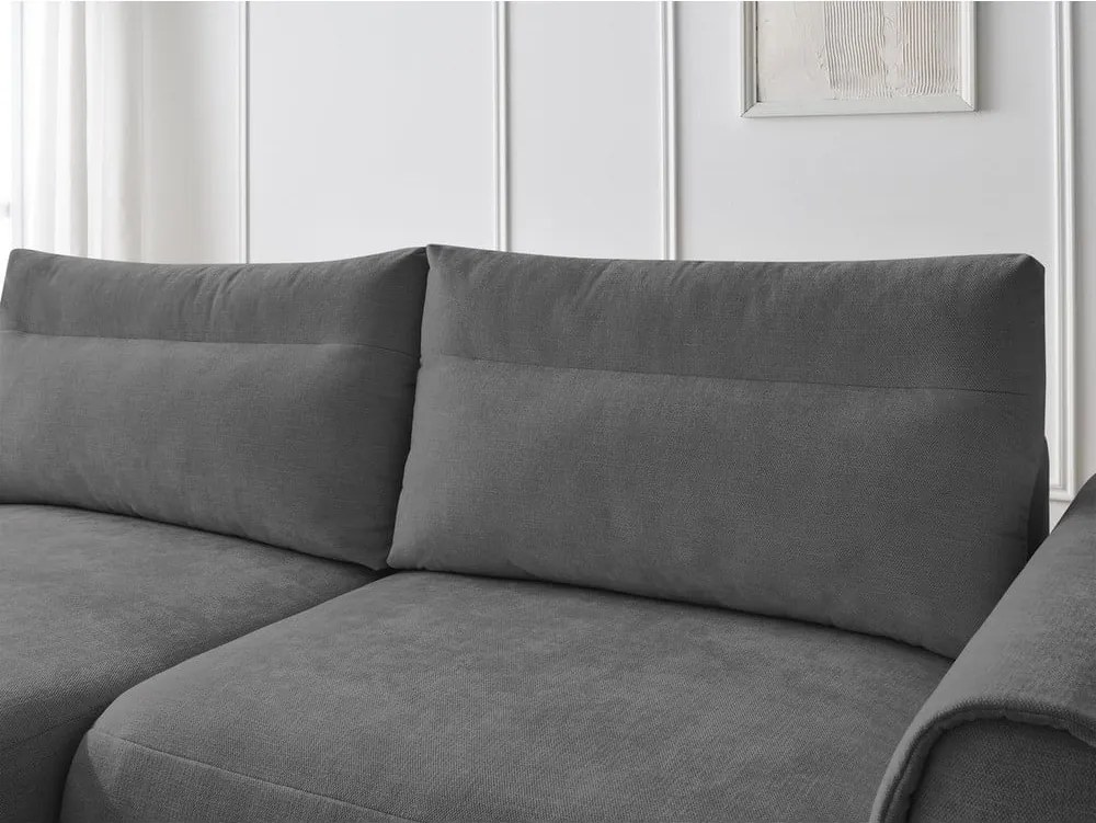 Сив ъглов диван Aden – Bobochic Paris