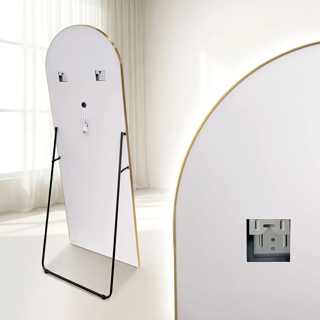 Огледало LED Orbit 60x170cm Brush Gold