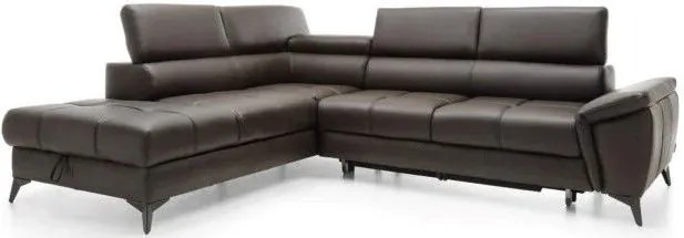 Ъглов диван Cacao LTHR-Наляво