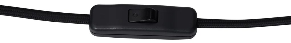 Дизайнерска стенна лампа черна с матово стъкло 3 светлини - Вертикална