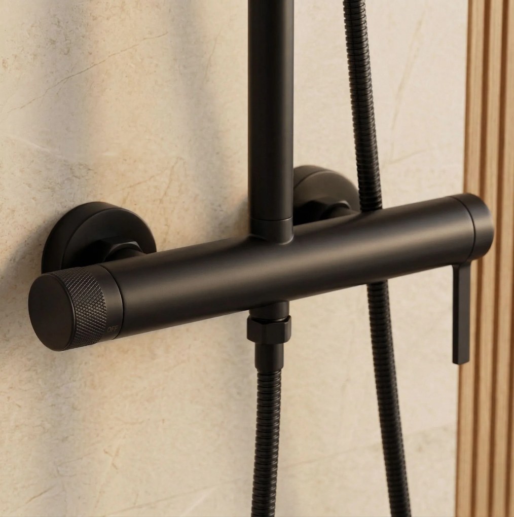 Комплект за душ Rea Rivo Black