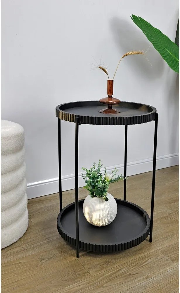 Метална кръгла странична масичка ø 42 cm Herdys – Yes Everyday