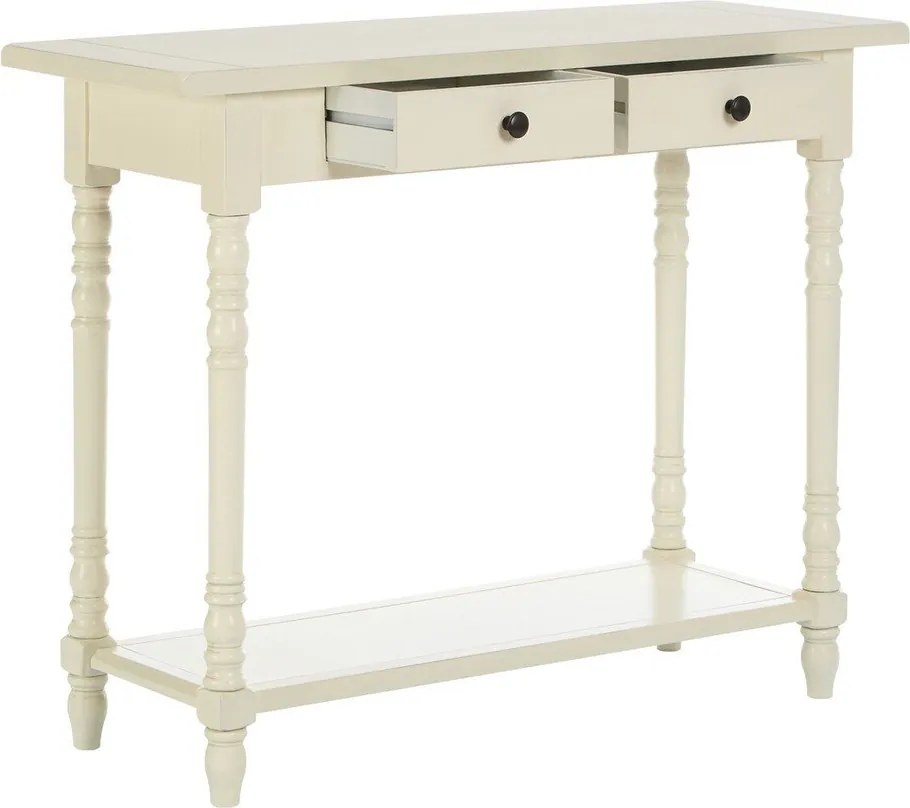 Конзолна маса от масивен бор в цвят слонова кост 35x96 cm Heritage – Premier Housewares