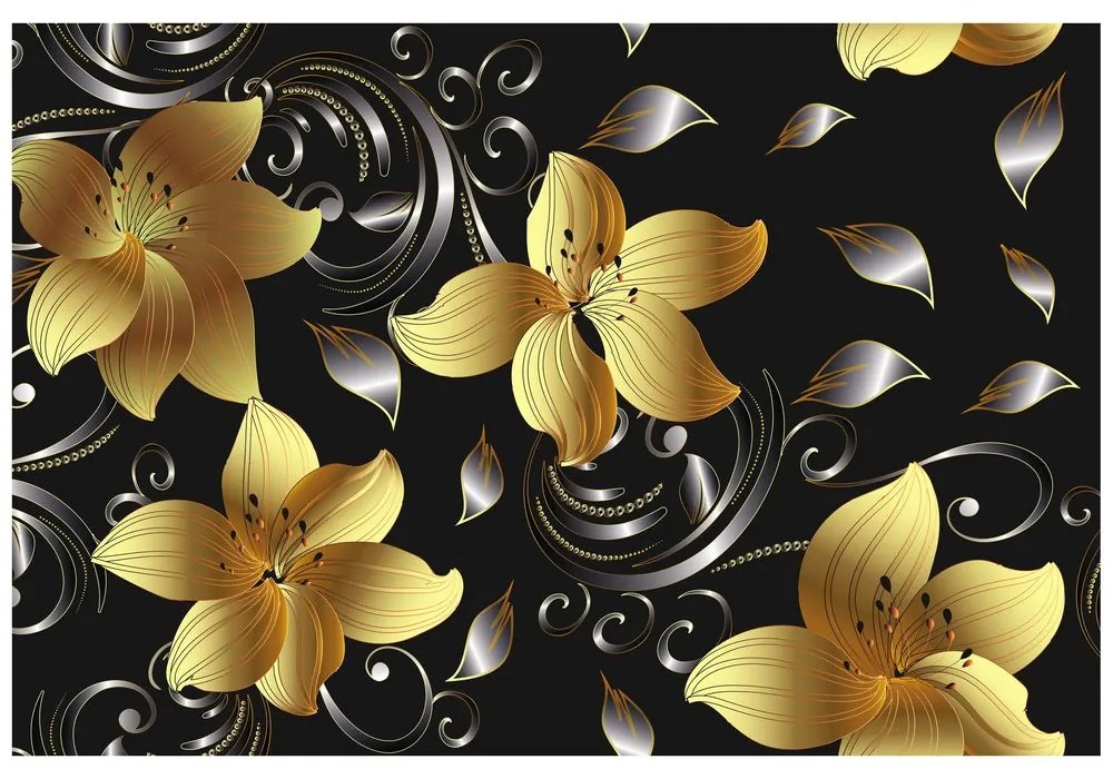 Тапет – Луксозна златна лилия