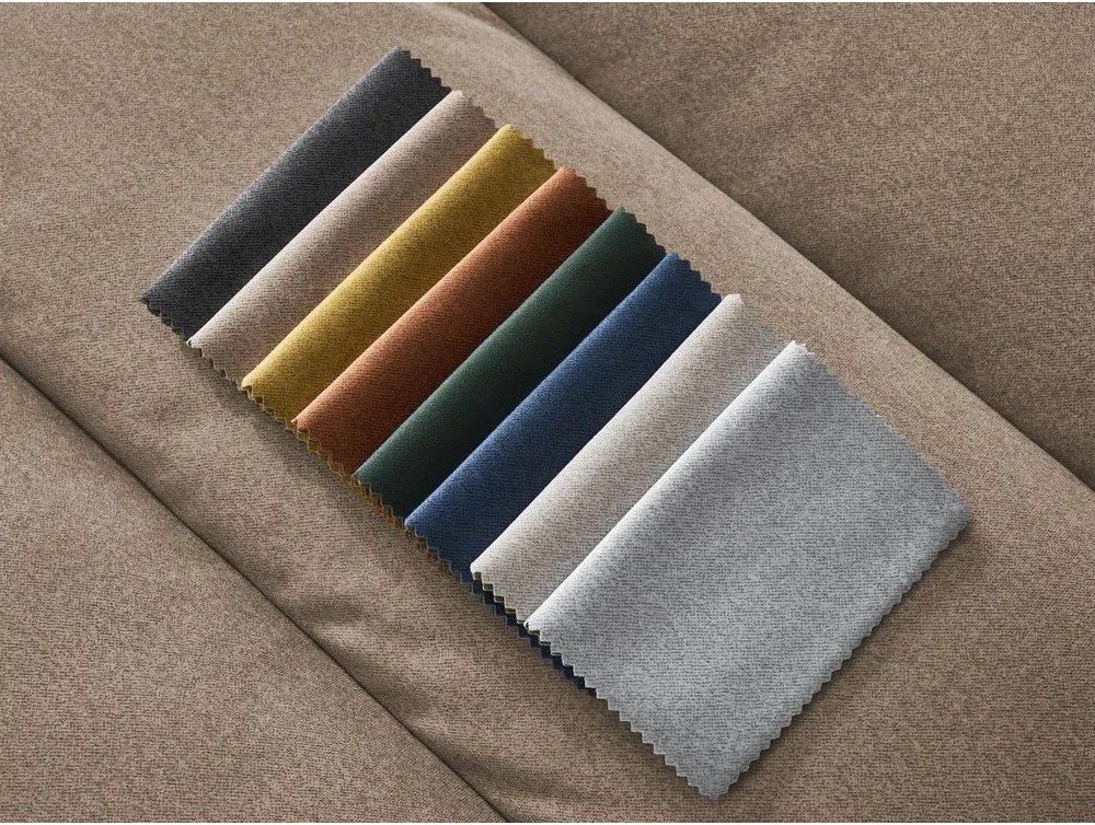 Кафяво-сив кадифен ъглов диван (ляв ъгъл) Sierra – Bobochic Paris