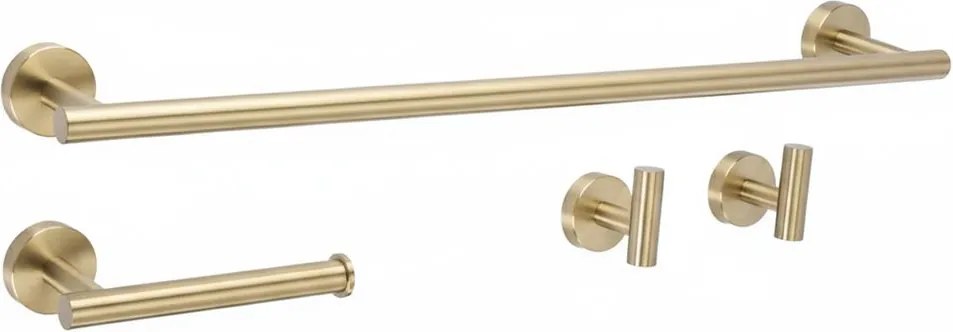 Комплект аксесоари за баня  Ari Brush Gold 4 части