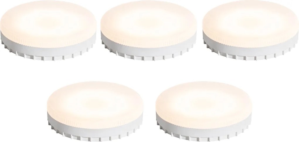Комплект от 5 GX53 LED крушки 7W 750 lm 3000K