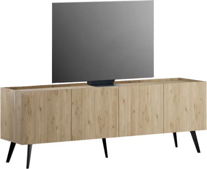 Меламинов ТВ модул Luna в дъбов цвят 180x41x62см.