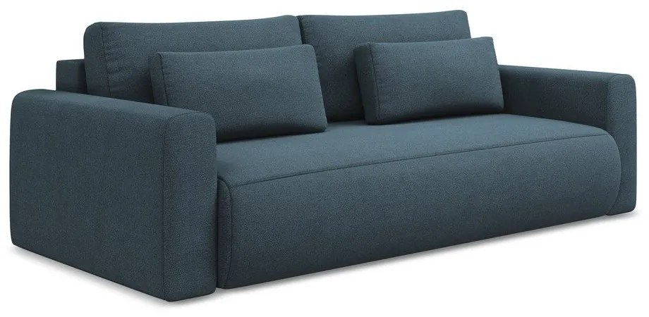 Син разтегателен диван с място за съхранение 238 cm Kapua – Makamii