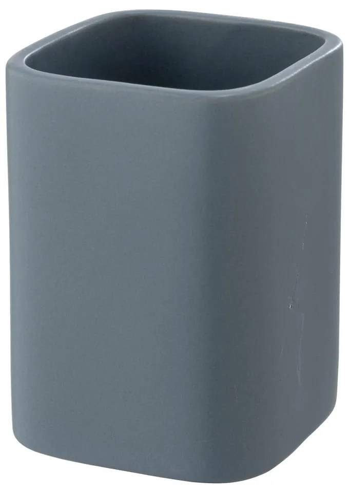 Синя керамична чаша за четки за зъби Hexa - Wenko