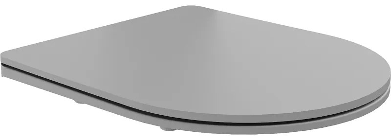 Mexen дъска с плавно падане Slim, дуропласт, светло сив мат - 39740061