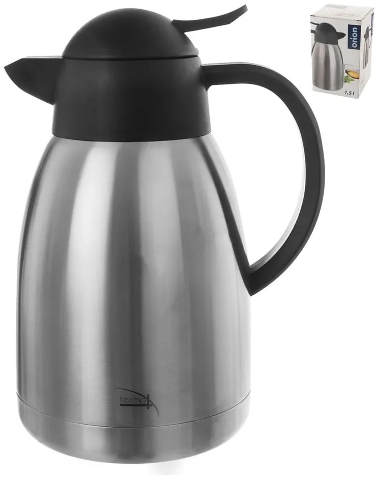 Термос в черно и сребристо 1,5 л Termo - Orion