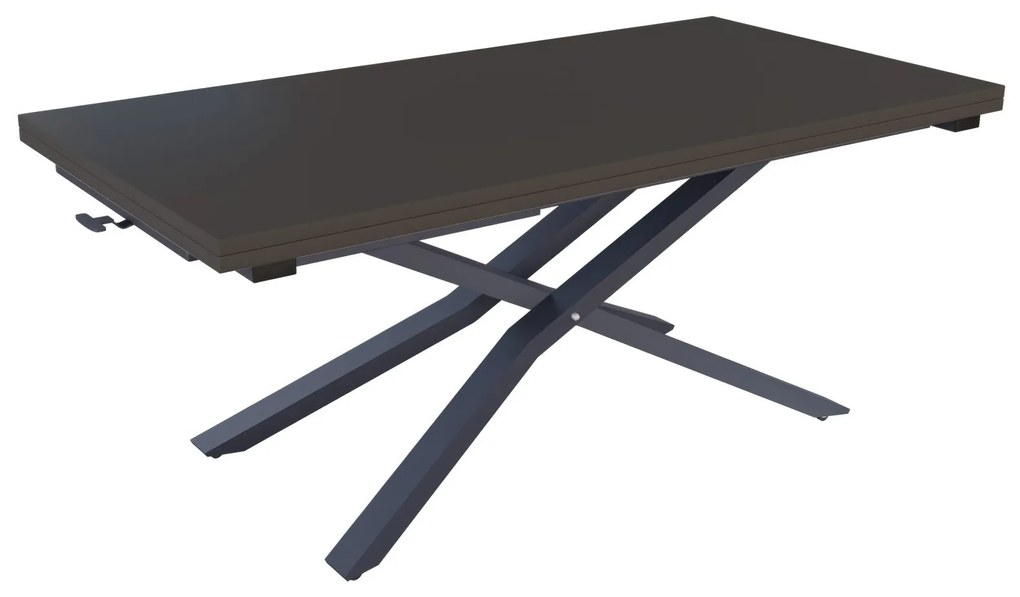 Разтегателна маса с повдигащ механизъм СОРЕНТО - МДФ мат базалт 166