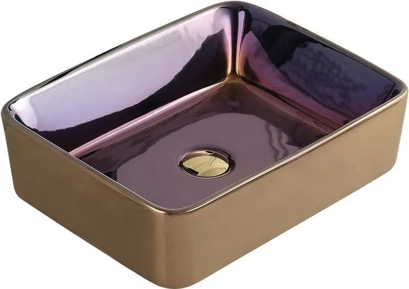 Mexen Catia мивка за плота 48 x 37 см, лилава - 21314855