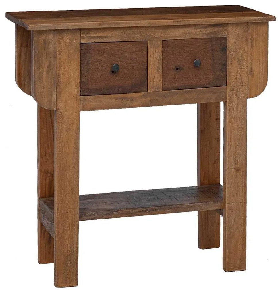 244509 vidaXL Конзолна маса, смесено рециклирано дърво, 80x35x80 см