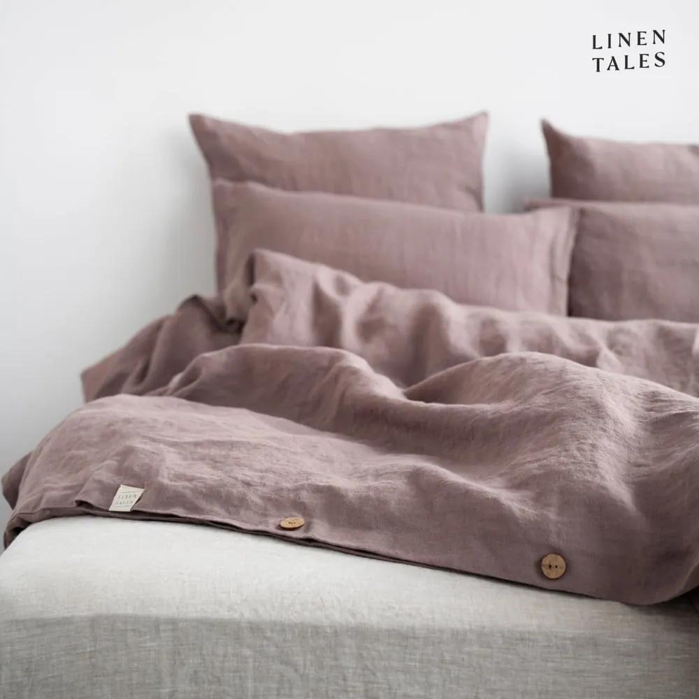 Розово спално бельо спално бельо за единично легло 135x200 cm - Linen Tales